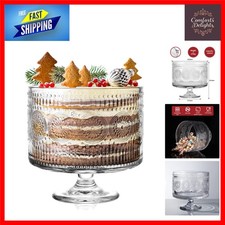 Glass trifle bowl with - glass,
