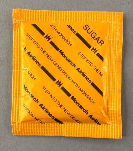 Monarch airlines sugar packet - monarch,