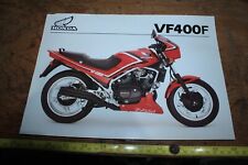 1983 HONDA VF400F SALES BROCHURE SPEC SHEET