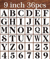 9inch Alphabet Stencils for