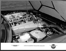 Aston Martin V8 Volante Zagato Engine c1988-89 Original UK Press Photograph