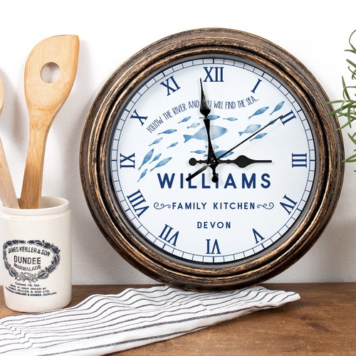 Personalised fish wall - wall, clock