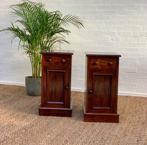 Antique mahogany bedside - antique,