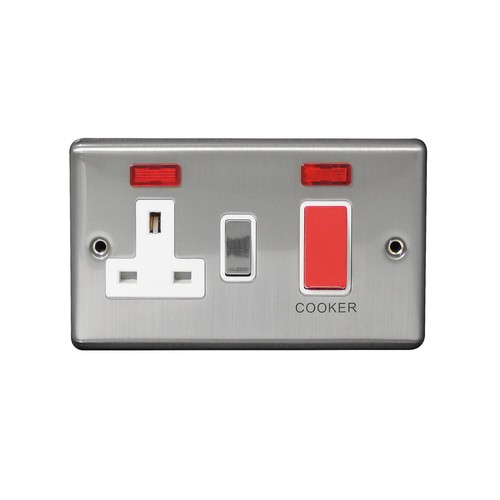Brushed stainless steel - stainless, cooker