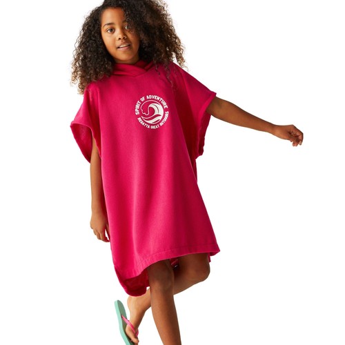Regatta kids towelling poncho - towelling,