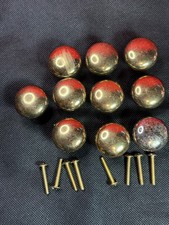 Lot of 10 Vtg Solid Brass Door