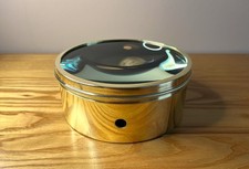 Antique Large Brass Desk Magnifying Glass Paperweight