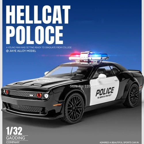 Scale diecast police - police, car