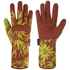 SAWANS Gardening Gloves Ladies Men/Women Microfiber Leather Long Forearm Durabl