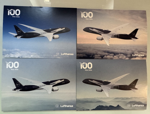 Airline issued postcard - airline,