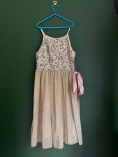 Girls Party Dress, Gold