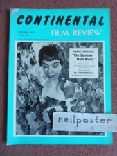 CONTINENTAL FILM REVIEW (1958) UK mag BRIGITTE BARDOT, etc