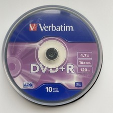 Verbatim DVD-R 4.7GB Discs - Pack of 8 Opened Never Used