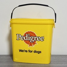 Pedigree Storage Tub For Dogs Bucket With Handle Weak Handle No Lid Rare Find