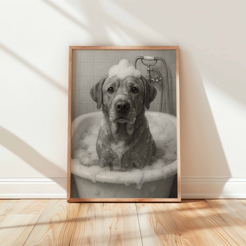 Labrador bathtub with - labrador,
