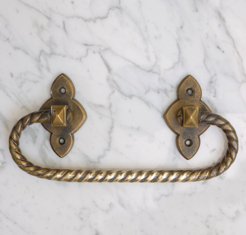 Vintage brass towel - vintage,