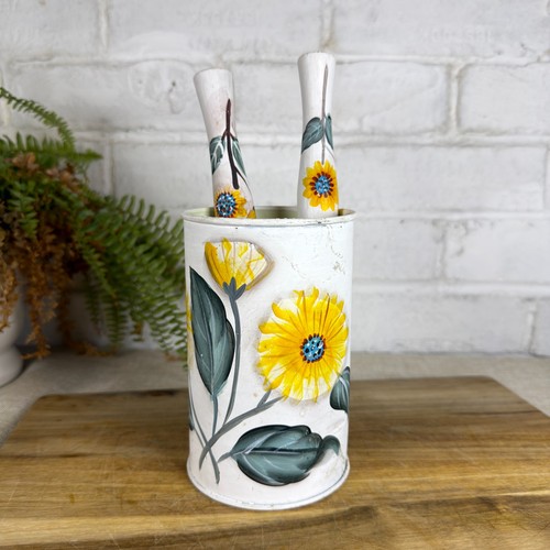 Decorative sunflower tin - sunflower,