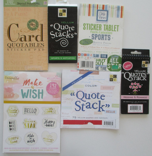 Vellum quote sticker - vellum,