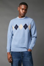 Maine Mens Pullover Light Blue