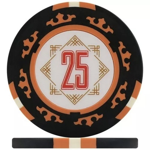 Crown poker chips black - chips,