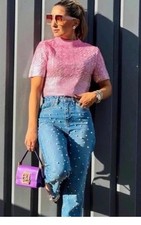 ZARA WOMAN NWT FW23 PINK CABLE