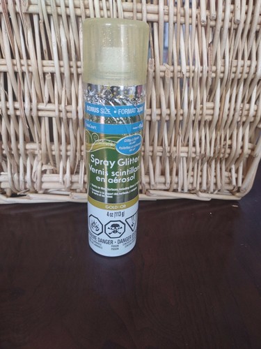 Gold spray glitter - spray, glitter-brand