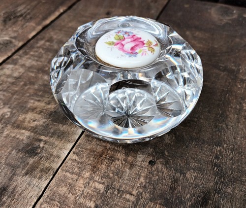 Cut glass crystal paperweight - cut,
