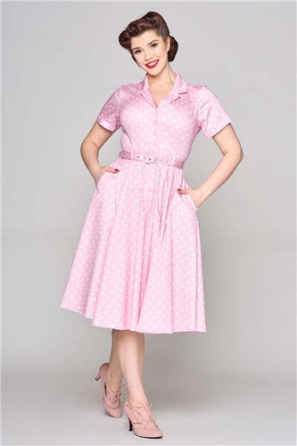 Caterina pink polka swing - caterina,