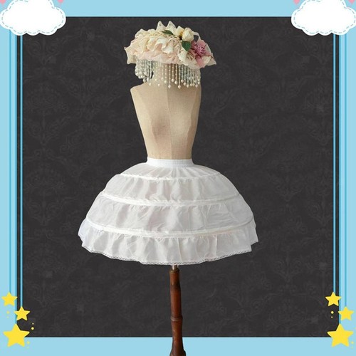 Girls white hoops petticoat - hoops,