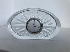 Vintage Marquis By Waterford Sheridan Clock Lead Crystal Desk Clock