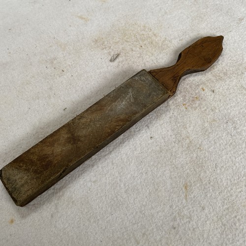 Small vintage razor strop - razor,