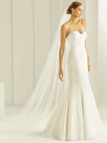 Bianco ivory plain single tier - bianco,