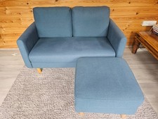 Habitat Teal Fabric 2 Seater