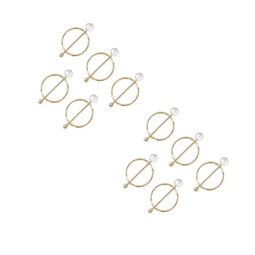 Golden alloy scarf fasten - scarf,