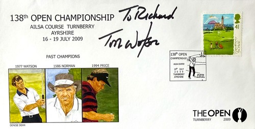 Tom watson hand signed - tom,