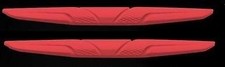 2x RED Door Mirror Guard