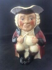 Vintage Tony Wood Staffordshire Pottery Toby Jug - Aaron 7" Tall Excellent