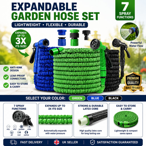 Expandable garden hose - hose, pipe