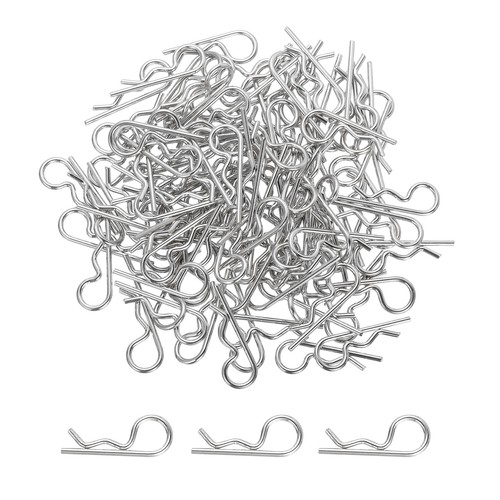 100 pcs 4mm body clips - 1.4mm,