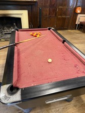 Slate Bed Pool Table 6ft with Extras May Need Re-Covered
