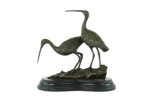 Bronze sculpture pair black - pair,