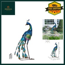 Gorgeous Metal Peacock Garden