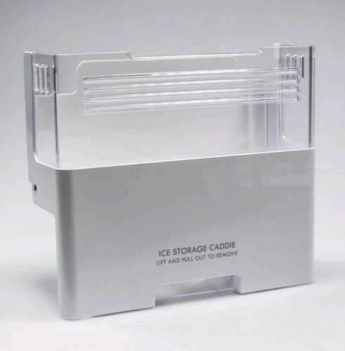 Ice bin white clear plastic - ice,