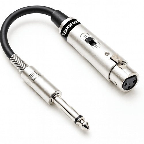 Mic xlr 35mm jack plug - 6.35mm,