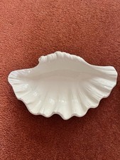 Leeds Pottery Creamware Shell Dish And Milk Jug Twisted Handle. Impressed Mark
