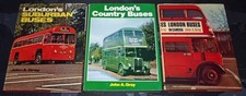 London Buses in Camera, London's Country & Suburban Bus 3-Book Bundle John Gray
