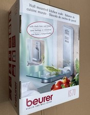 Beurer KS70 Wall Mounted Folding Digital Kitchen Scales & Instructions