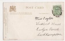 Miss Taylor, Woodland House, Ewlyn Road, Leckhampton 1906 Postcard, B086