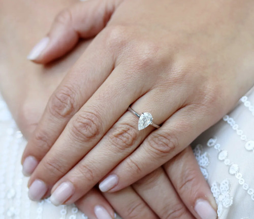 Diamond ring engagement gold - ring,