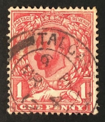 Talgarth postmark kgv - on,